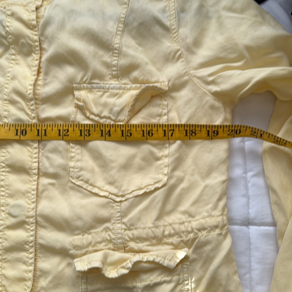 Sanctuary Jacket Yellow Snap Lightweight Utility … - image 6